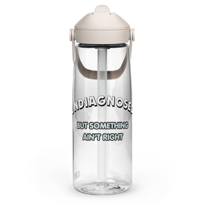Undiagnosed But Something Ain't Right Flip Straw Water Bottle